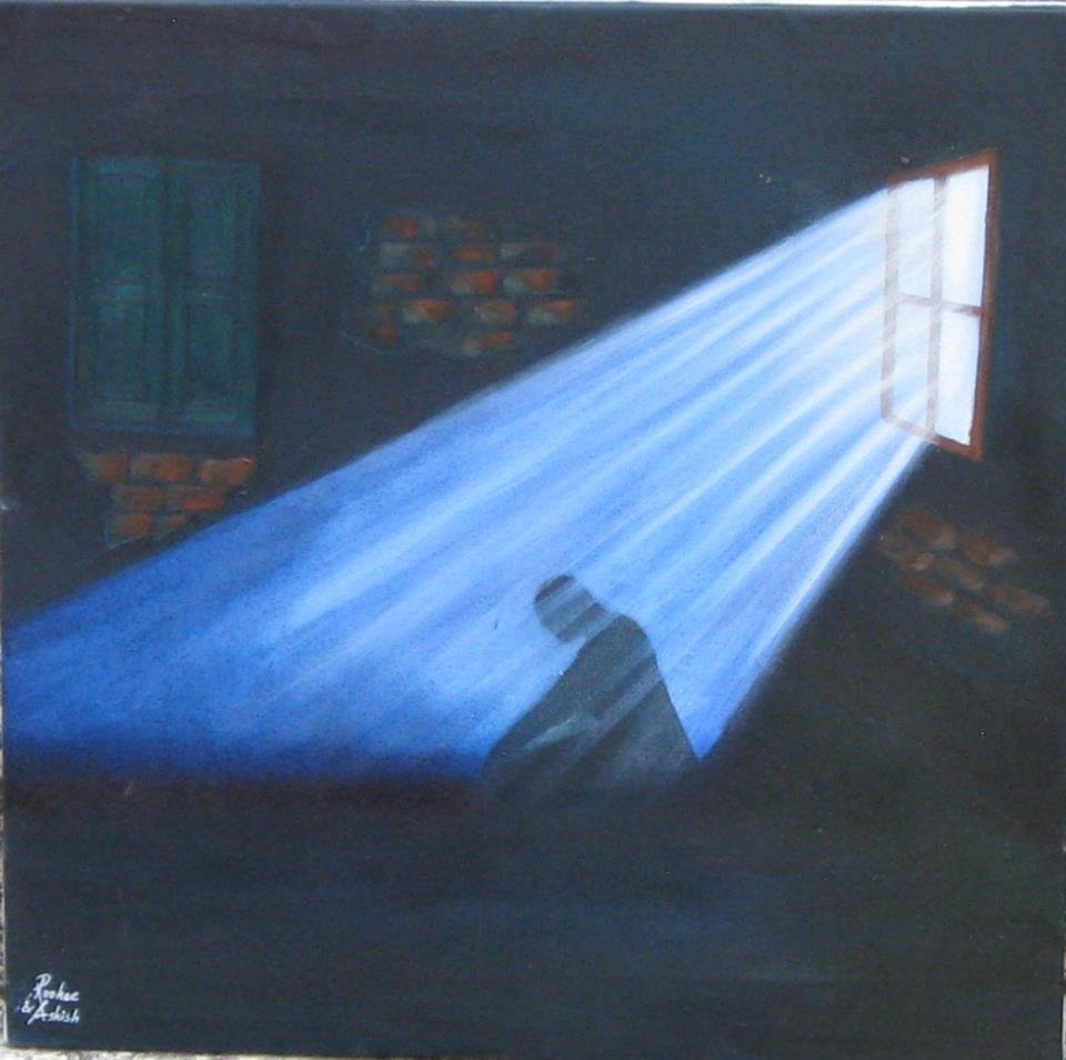 Prayer — Oil on canvas — painting by Roohee Ali Khan