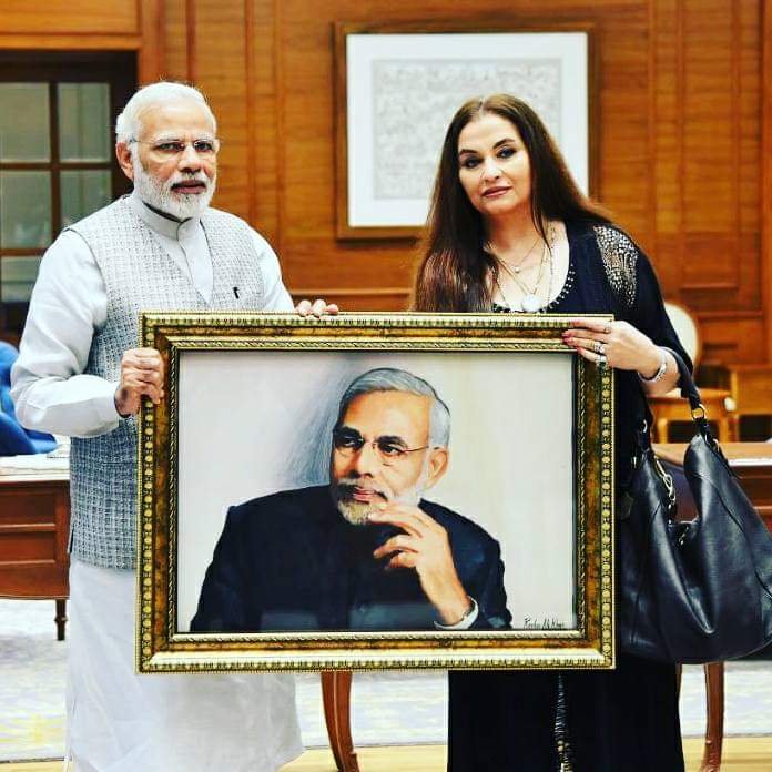 Gifted in gratitude to Shri Narendra Modi — handed over with Salma Agha’s help