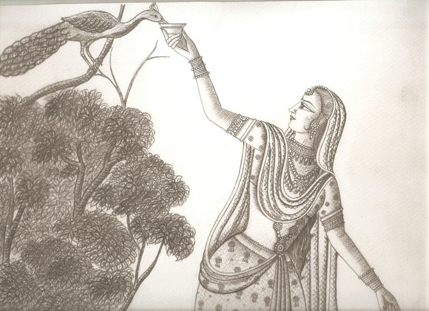 Sketch by RooHee Ali Khan