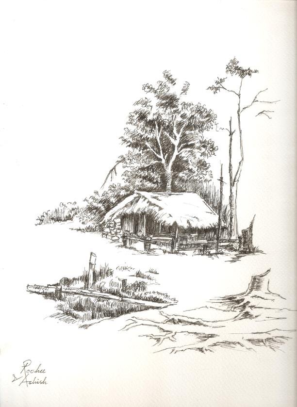 Sketch by RooHee Ali Khan